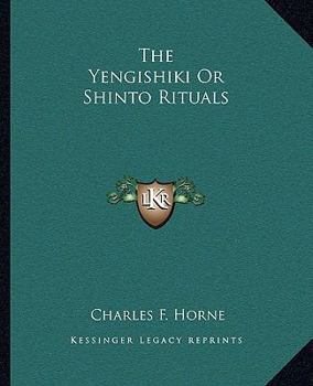 Paperback The Yengishiki Or Shinto Rituals Book