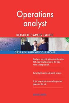 Paperback Operations analyst RED-HOT Career Guide; 2524 REAL Interview Questions Book