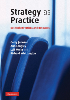 Paperback Strategy as Practice: Research Directions and Resources Book