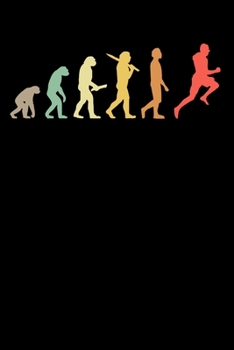Runner Notebook: Retro Running Evolution 6 x 9 Lined Ruled Journal Gift For Runners & Joggers (108 Pages)