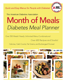 Paperback The American Diabetes Association Month of Meals Diabetes Meal Planner Book