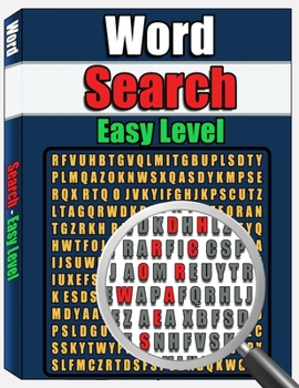 Paperback Word Search - Easy Level: Large Print Word Search Puzzle Book for Adults, Word Find Puzzles, 100 Word Puzzles [Large Print] Book