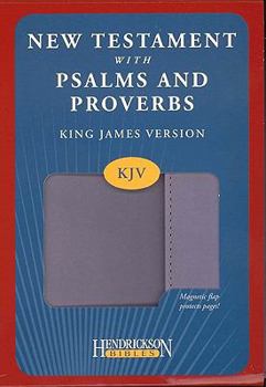Imitation Leather New Testament with Psalms and Proverbs-KJV-Magnetic Closure Book