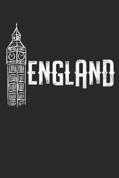 Paperback England: diary, notebook, book 100 lined pages in softcover for everything you want to write down and not forget Book