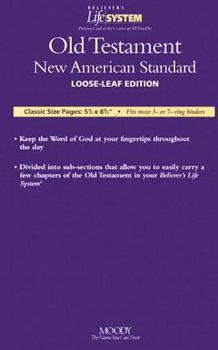 Loose Leaf New American Standard Old Testament- Believers Life System Book