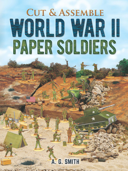 Paperback Cut & Assemble World War II Paper Soldiers Book