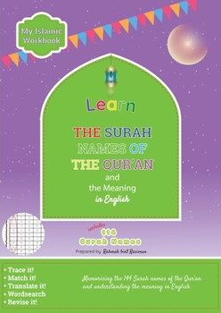 Paperback Learn the Surah Names of the Qur'an and the Meaning in English Book