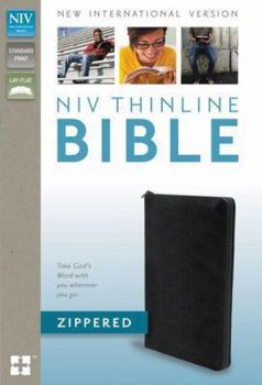 Bonded Leather Thinline Bible-NIV-Zipper Book