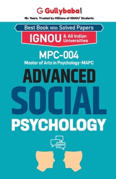 Paperback MPC-04 Advanced Social Psychology Book