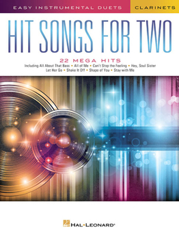 Paperback Hit Songs for Two Clarinets: Easy Instrumental Duets Book