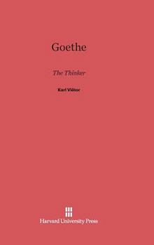 Hardcover Goethe: The Thinker Book