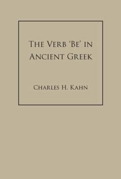 Hardcover The Verb 'Be' in Ancient Greek Book