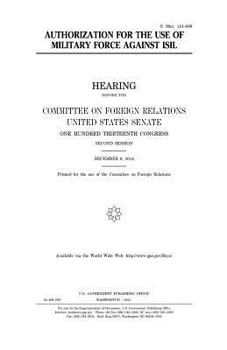 Paperback Authorization for the use of military force against ISIL Book