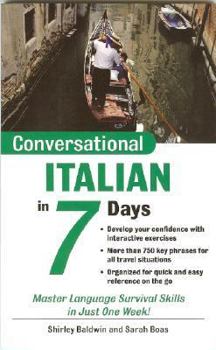 Paperback Conversational Italian in 7 Days Book