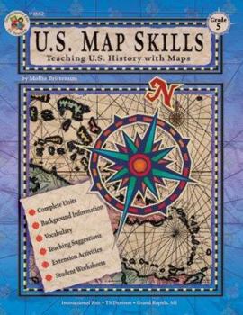 Paperback U.S. Map Skills, Grade 5 Book