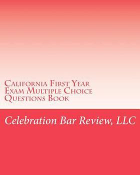 Paperback California First Year Exam Multiple Choice Questions Book