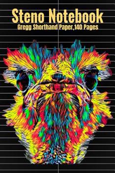 Steno Notebook: Gregg Shorthand Paper,140 Pages With Ostrich Head Cover, 6 x 9 inches (15 x 23 cm)