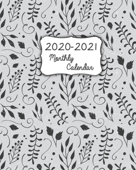 Paperback 2020-2021 Monthly Calendar: 2 Year Monthly Calendar With Weekly Appointment Schedule And Journal Pages Book