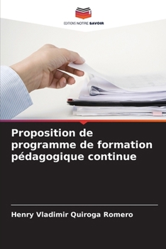 Paperback Proposition de programme de formation pédagogique continue [French] Book