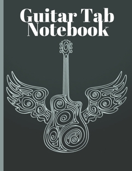 Paperback Guitar Tab Notebook: Blank Music Journal for Guitar Music Notes - 150 Pages Book