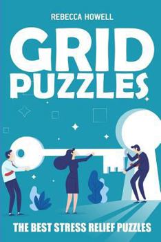 Paperback Grid Puzzles: Rekuto Puzzles - The Best Stress Relief Puzzles [Large Print] Book
