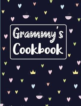 Paperback Grammy's Cookbook: Navy Blank Lined Journal Book