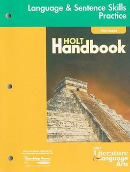 Paperback Language & Sentence Skills Practice: Fifth Course (Holt Literature & Language Arts) Book