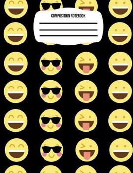 Paperback Mood Emoji Composition Notebook: Back To School Supplies; Wide Ruled Primary Book