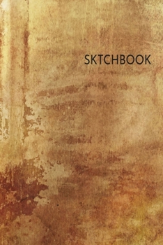 Sketchbook: Antique Journal for Sketching 6x9 Inches 100 Pages for Drawing, Doodling or Sketching Grunge Stained Wall Cover