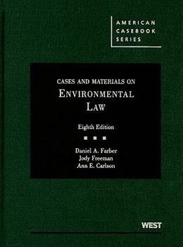 Hardcover Cases and Materials on Environmental Law Book