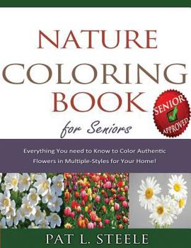 Paperback Nature Coloring Book For Seniors Book