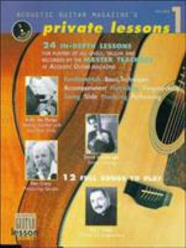 Hardcover Acoustic Guitar Magazine's Private Lessons: 24 In-Depth Lessons, 12 Full Songs to Play Book/2-CD Pack Book