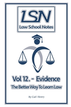 Paperback Law School Notes: Evidence Book