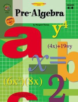 Paperback Pre-Algebra, Grades 6-8 Book