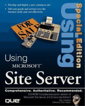 Paperback Using Microsoft Site Server [With Includes an Evaluation of MS Site Server 2.0...] Book