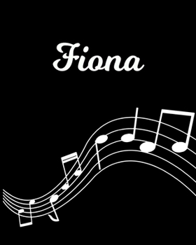 Fiona: Sheet Music Note Manuscript Notebook Paper | Personalized Custom First Name Initial F | Musician Composer Instrument Composition Book | 12 ... Guide | Create Compose & Write Creative Songs
