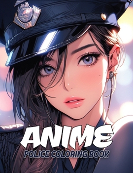Paperback Anime Police Coloring Book: 50+ Manga Art Coloring Pages for Anime Enthusiasts, a Stress-Relief Adult Coloring Experience Book
