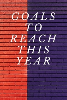 Paperback Goals to reach this year notebook Book