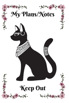 Paperback Egyptian Cat Bastet Planner/Notebook With Pink Frame Book