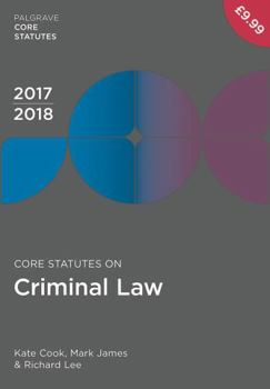 Paperback Core Statutes on Criminal Law 2017-18 Book