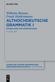 Althochdeutsche Grammatik I (German Edition)