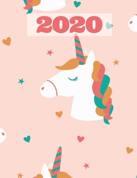 Paperback 2020 Weekly Planner: Unicorn Weekly, Monthly, Yearly Planner with Goal Planning Book