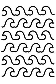 WAVE NOTEBOOK: 5 x 5 Graph Grid Paper Pages Journal 6 x 9 Inches (15,2 x 22,9 cm) - Surf Lessons Gift Idea - Diary, Notes or Recipes Booklet (NATURE PRINT)