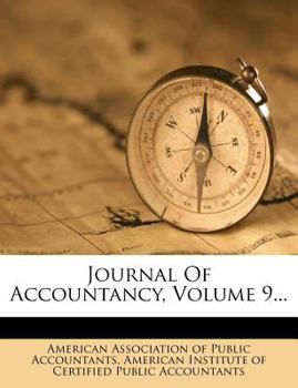 Paperback Journal of Accountancy, Volume 9... Book