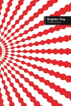 Paperback Brighter Day Lifestyle Journal, Blank Write-in Notebook, Dotted Lines, Wide Ruled, Size (A5) 6 x 9 In (Red) Book