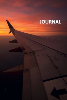 Journal: View from plane window Excellent Bullet Journal Dot Grid Daily Planner Student for researching long term travel destinations