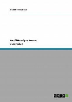 Paperback Konfliktanalyse Kosovo [German] Book