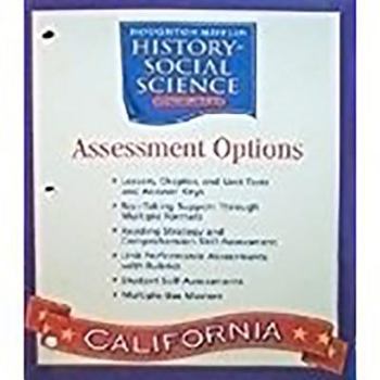 Paperback Houghton Mifflin Social Studies California: Assessmnt Opt Blm&tae L3 Book