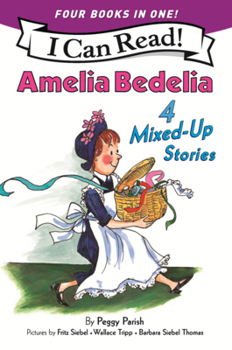 Library Binding Amelia Bedelia 4 Mixed-Up Stories Book