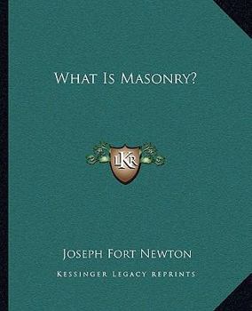 Paperback What Is Masonry? Book